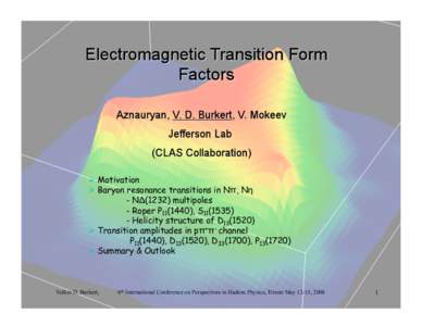 Thomas Jefferson National Accelerator Facility / Physics / Particle physics / Hadron