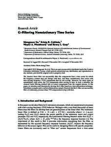 Signal processing / Fourier analysis / Filter theory / Filter / High-pass filter / Electronic filter / Kalman filter / Low-pass filter / Stationary process / Electronic engineering / Linear filters / Mathematical analysis