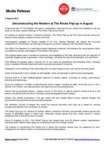 [removed]Media release - The Rocks Pop-up August 2012.pdf
