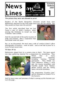 News Lines Summer Bulletin 2007