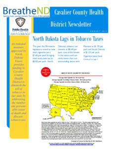 Cavalier County Health District Newsletter A U G U S T An initiated measure