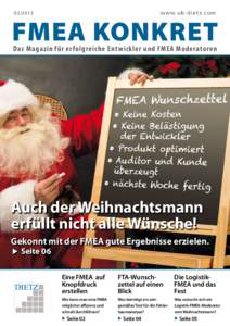 [removed] www.ub-dietz.com  FMEA KONKRET Das Magazin für er folgreiche Entwickler und FMEA Moderatoren  Auch der Weihnachtsmann