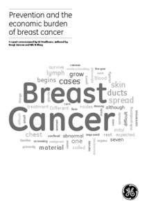 Prevention and the economic burden of breast cancer A report commissioned by GE Healthcare, authored by Bengt Jönsson and Nils Wilking