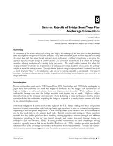 Seismic Retrofit of Bridge Steel Truss Pier ANchorage Connections