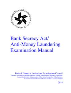 2014 FFIEC Bank Secrecy Act/Anti-Money Laundering Examination Manual