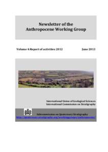 Microsoft Word - Anthropocene Working Group Newsletter Vol 4 Final.doc