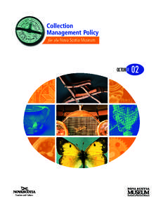 Collection Management Policy for the Nova Scotia Museum OCTOBER