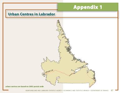 Appendix 1 Urban Centres in Labrador rC rado Lab