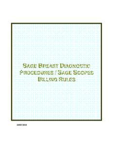 Sage Breast Diagnostic Procedures/SageScopes Billing Rules