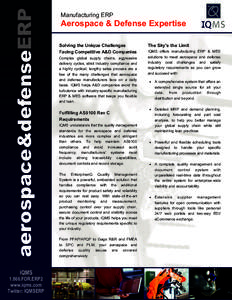 Technology / AS9100 / Advanced product quality planning / Manufacturing / Production part approval process / ISO / Quality / Business / Management