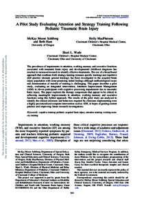 Clinical Practice in Pediatric Psychology 2014, Vol. 2, No. 3, 263–280 © 2014 American Psychological Association/$12.00 http://dx.doi.orgcpp0000072