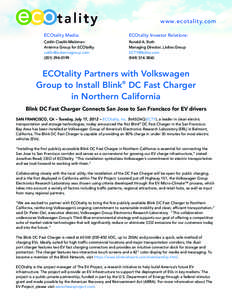 Electric vehicle / Volkswagen / VW Electronics Research Laboratory / Battery electric vehicles / Transport / Private transport / Electric Transportation Engineering Corporation