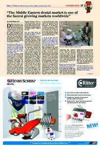 INTERvIEW  Dental tribune Middle East & Africa Edition | March-April[removed]