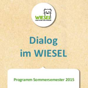 Dialog im WIESEL Programm Sommersemester 2015 Sport