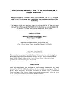 Welfare economics / Contingent valuation / Evaluation / Asthma / Health / Air pollution / Cost–benefit analysis / Indoor air quality / Evaluation methods / Environmental economics / Environment