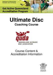 Ultimate Disc Course Outline