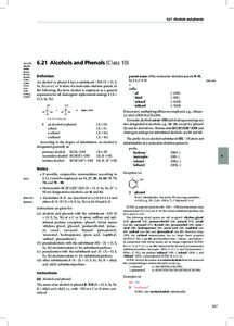 6.21  Alcohols and phenols  CA ¶ 175, 229, 291 IUPAC R-5.5.1,