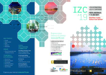 Express your interest to attend www.izc19.com WHY PERTH? ×	Fresh