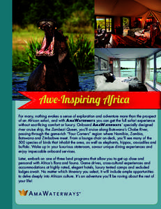 Political geography / Caprivi Region / Hunting / Safari / Cuando River / Zambezi / Botswana / Geography of Africa / Africa / Tourism in Africa