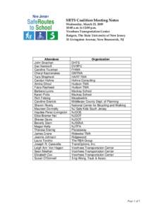 Microsoft Word - SRTS Coalition[removed]Meeting Notes.doc