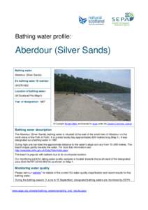 Aberdour (Silver Sands) bathing water profile