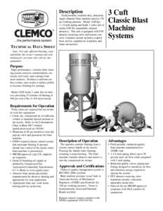 Description ® TECHNICAL DATA SHEET  Note: For safe, efficient blasting, read