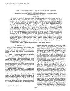 THE ASTRONOMICAL JOURNAL, 118 : 1411È1422, 1999 September[removed]The American Astronomical Society. All rights reserved. Printed in U.S.A.