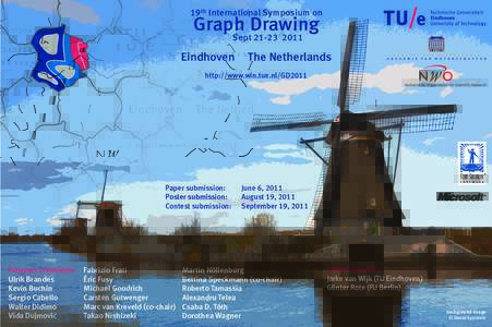 19th International Symposium on  Graph Drawing SeptEindhoven