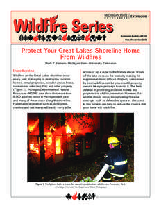 Extension Bulletin E3203 New, November 2013 Protect Your Great Lakes Shoreline Home From Wildfires Mark F. Hansen, Michigan State University Extension