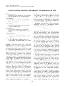 Mycologia, 98(6), 2006, pp. 926–936. # 2006 by The Mycological Society of America, Lawrence, KS[removed]