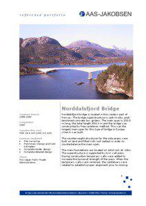 Norddalsfjord Bridge Contract Period[removed]