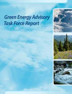 Green Energy Advisory Task Force Report Contents Introduction