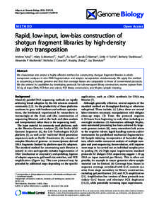 Adey et al. Genome Biology 2010, 11:R119 http://genomebiology.com/content[removed]R119 METHOD  Open Access