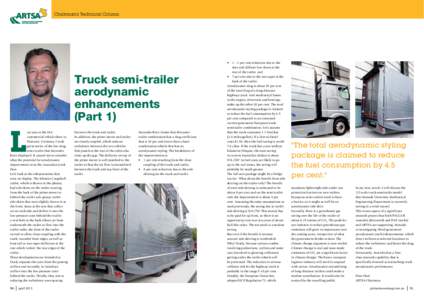 Chairman’s Technical Column  Truck semi-trailer aerodynamic enhancements (Part 1)
