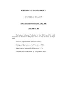 Economic data / Index of industrial production