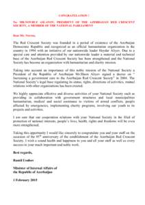 Republics / Western Asia / Heydar Aliyev / Ministry of Internal Affairs / Aliyev / International Red Cross and Red Crescent Movement / Azerbaijani Flag Order / The Office of Azerbaijan President / Asia / Government / Azerbaijan