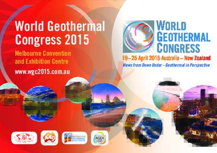 World Geothermal Congress 2015 Melbourne Convention and Exhibition Centre www.wgc2015.com.au
