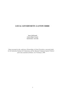Local government : Gatton shire