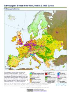 Anthropogenic Biomes of the World, Version 2, 1900: Europe Anthropogenic Biomes[removed]