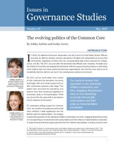 Issues in  Governance Studies Number 69	  May 2015