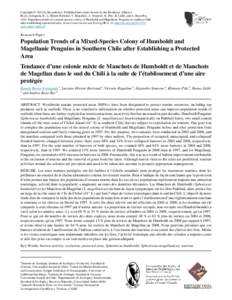 Copyright © 2013 by the author(s). Published here under license by the Resilience Alliance. Reyes-Arriagada, R., L. Hiriart-Bertrand, V. Riquelme, A. Simeone, K. Pütz, B. Lüthi, and A. Raya ReyPopulation trend