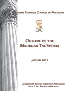 Outline of the Michigan Tax System