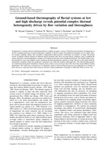 HYDROLOGICAL PROCESSES Hydrol. Process. 22, 980– Published online 31 January 2008 in Wiley InterScience (www.interscience.wiley.com) DOI: hypGround-based thermography of fluvial systems at low