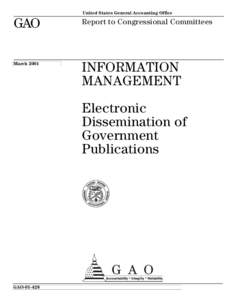 GAOInformation Management: Electronic Dissemination of Government Publications