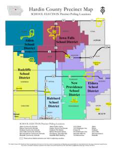 Hardin County Precinct Map  E SCHOOL ELECTION Precinct Polling Locations 65