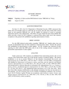 Immigration to the United States / Nationality / United States Citizenship and Immigration Services / Permanent residence / LIGO Scientific Collaboration / United States Department of Homeland Security / U.S. Immigration and Customs Enforcement / Public administration / Legal Services Corp. v. Velazquez / Legal aid / Government / Legal Services Corporation