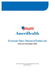 Standard Drug Program Formulary - September 2009