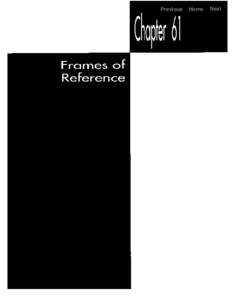 Previous  chapter 61 frames of reference