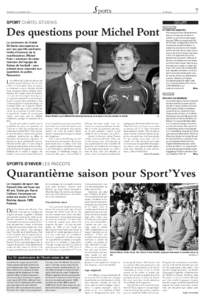 sports  Vendredi 30 novembre 2012 SPORT CHÂTEL-ST-DENIS