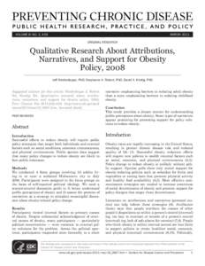 VOLUME 8: NO. 2, A39  MARCH 2011 ORIGINAL RESEARCH  Qualitative Research About Attributions,